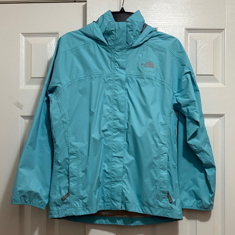 The North Face Aqua Hooded lightweight/Rain Jacket size 18 girls